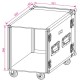 JV CASE FLIGHTCASE RACK 12 Unidades rack 19" + ruedas