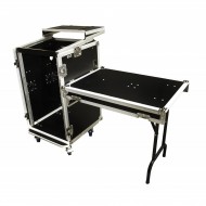 JV CASE FLIGHTCASE 19" DE 10/18U FRONTAL 18U + SUPERIOR 10U + MESA