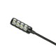 LAMPARA FLEXO LED XLR 3P CON 4 COB LED ACODADO