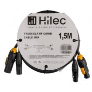 HILEC CABLE COMBI 1,5 m. TRUE1/XLR-5P. DMX+POWER 31,5 mm² CABLE TRU