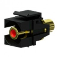 PROCAB Conector RCA a RCA KEYSTONE color Negro