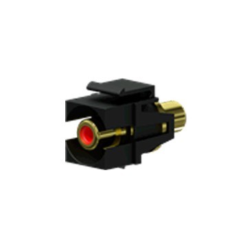 PROCAB Conector RCA a RCA KEYSTONE color Negro