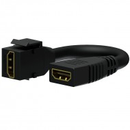 PROCAB ADAPTADOR HDMI hembra - HDMI hembra Color NEGRO SISTEMA KEYSTONE