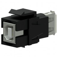 PROCAB Conector USB 2.0 A - USB 2.0 B Reversible negro Keystone