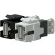 PROCAB Conector USB 2.0 A - USB 2.0 A Negro Keystone