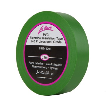 CINTA AISLANTE 19 mm x 33 m VERDE