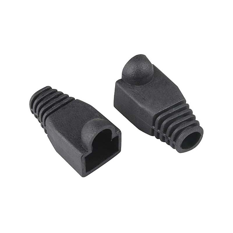 Conector RJ45 CAT6A FTP macho con grapa abrazadera