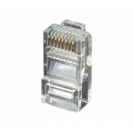 CONECTOR RJ45 MODULAR 8P/8C UTP CAT6 3 MICRAS ORO