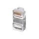 CONECTOR RJ45 TIPO "EASY" UTP CAT6 TRANSPARENTE