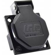 //SCHUCO EMPOTRAR HEMBRA TAPA NEGRA IDE 16A 2P+T