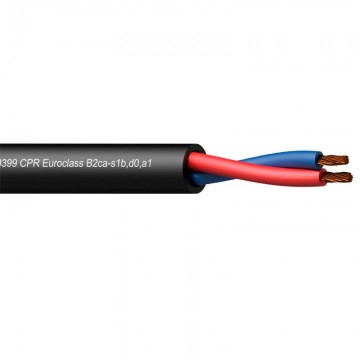 Cable de altavoz 2 x 2,5 mm² 13 AWG RCP Euroclase B2ca-s1b, d0, a1