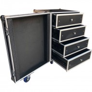 TRITON-BLUE FCX4 FLIGHTCASE TRABAJO 4 CAJONES FONDO 510 mm