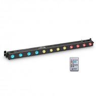 CAMEO BARRA LED TRIBAR 200 IR con 12 LED de 3W Negra