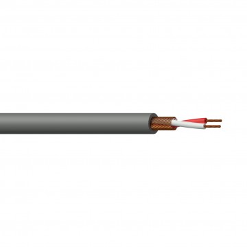 PROCAB CABLE MICROFONO 2X 0,125 mm GRIS - 1 metr