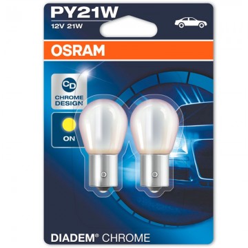 LAMPARA OSRAM 7507DC-02B 21W 12V BAU15S CHROME. PACK DE 2 unds 10XB