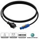 PROCAB CABLE SCHUCO A POWERCON AZUL DE 3M DE 3x2,5mm