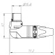 CONECTOR XLR 3 HEMBRA AEREO ACODADO NEUTRIK NC3FRX