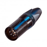 CONECTOR XLR 5P MACHO AEREO NEGRO NC5MXX-BAG