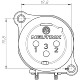 CONECTOR XLR 3P.MACHO PCB MONTAJE HORIZONTAL Neutrik