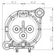 CONECTOR XLR 3P.MACHO PCB MONTAJE HORIZONTAL Neutrik