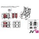 JV Case Flightcase para 4 cabezas BT-ORBIT