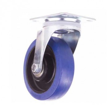 ADMIRAL Rueda giratoria diámetro 160 mm, color azul, sin freno