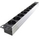 BASE 8 Schukos SIN interruptor formato rack 19" 1U