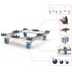 ADMIRAL COMBO DOLLY STRONG CARRO PARA TRANSPORTEDE TRUSS CON 4 RUEDAS DE FRENO