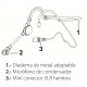 AUDIOPHONY UHF410 - Micro de cabeza de condensador