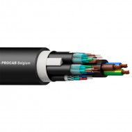 PROCAB Cable híbrido 2 Audio + 2 DMX + 1 CAT7 + alimentación 3x2,5mm