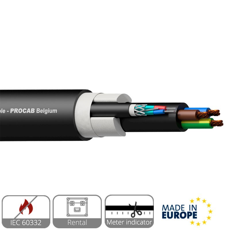 Cable de altavoz 2 x 2,5 mm² 13 AWG RCP Euroclase B2ca-s1b, d0, a1