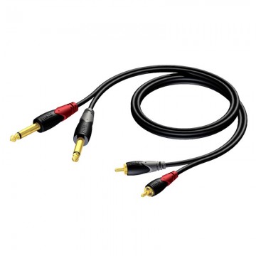 PROCAB CABLE 2 RCA MACHO A 2 JACK MONO STEREO 3 m