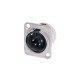 CONECTOR XLR 4 MACHO CHASIS NEUTRIK NC4MD-L-1