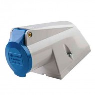 CETAC CEE HEMBRA MURAL 16A 2P+T ACODADO IP44 PE1663PP ILME