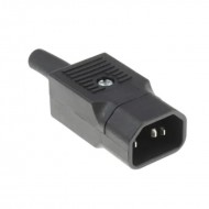 IIVVERR AC 250V 10A C15 enchufe hembra conector de cable de alimentación  negro para cocina eléctrica (enchufe hembra 250V 10A C15 Conector del cable