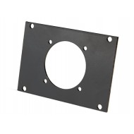 PLACA MULTIBAR PARA 1 SCHUCO,10 CM .COLOR NEGRO