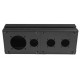 PLACA MULTIBAR PARA 1 SCHUCO,10 CM .COLOR NEGRO