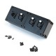 PLACA MULTIBAR PARA 2 XLR 10 CM COLOR NEGRO