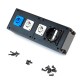 PLACA MULTIBAR PARA 2 XLR 10 CM COLOR NEGRO