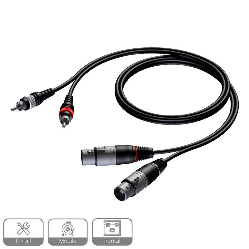 2 unids 3-Pin XLR hembra Jack a RCA hembra Adaptador de micrófono de audio Conector de micrófono XLR a RCA Convertidor Adaptador de extensión de micrófono Acoplador de cambio de género 