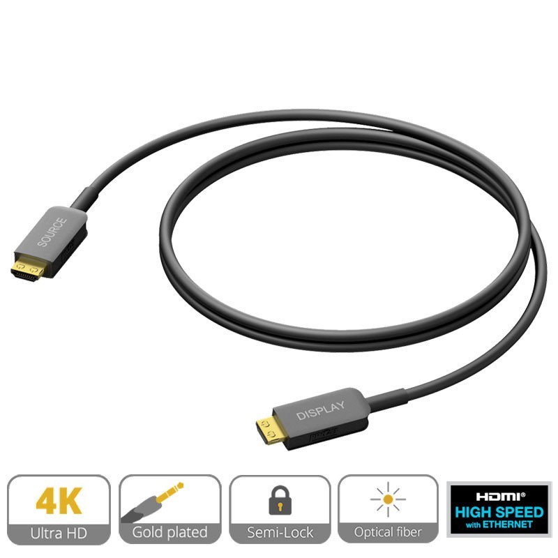CABLE HDMI-HDMI FIBRA ÓPTICA 4K 40M.