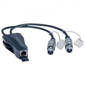 CONVERTIDOR DANTE RJ45 a ANALOGICO en XLR