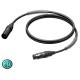 PROCAB CABLE NEUTRIK XLR 3P MACHO- XLR 3P HEMBRA DE 1,5 m