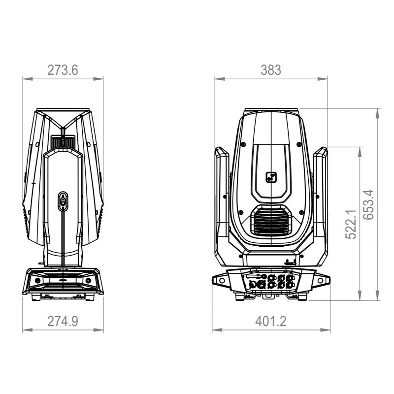 OTOS® H5, Cabezas móviles, Iluminación móvil, Iluminación espectáculos