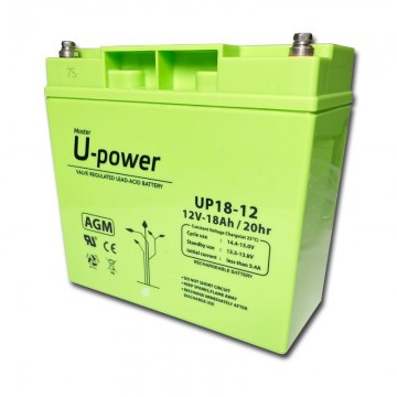 Batería U-Power 12V 12Ah, Batería Plomo AGM