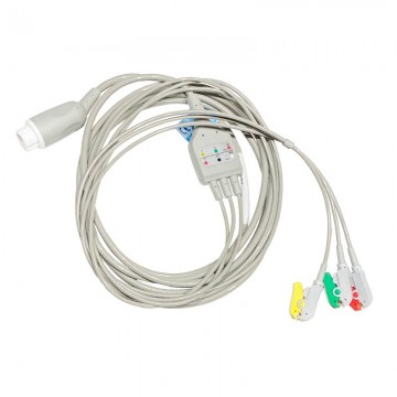 CABLE ECG MONOBLOQ 3 DERIVACIONES TERMINA PINZA