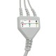 CABLE ECG MONOBLOQ 3 DERIVACIONES TERMINA.EN PINZA