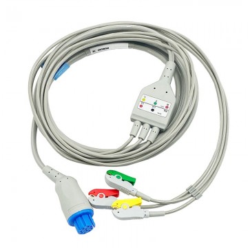 CABLE ECG MONOBLOQ 3 DERIVACIONES TERMINA.EN PINZA