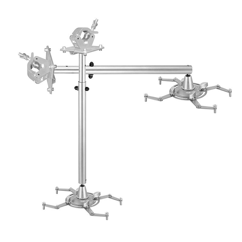  Soporte de suelo para proyector, soporte de proyector ajustable  en altura de 31.5 a 63 pulgadas, soporte telescópico para proyector de  interfaz de tornillo de 1/4 : Electrónica