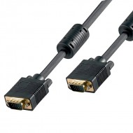 CABLE SVGA 15 Pin MACHO-MACHO 5 m color negro